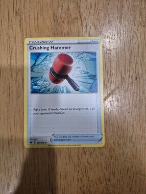 QTY 4 Crushing Hammer Pokémon Tool Trainer Card